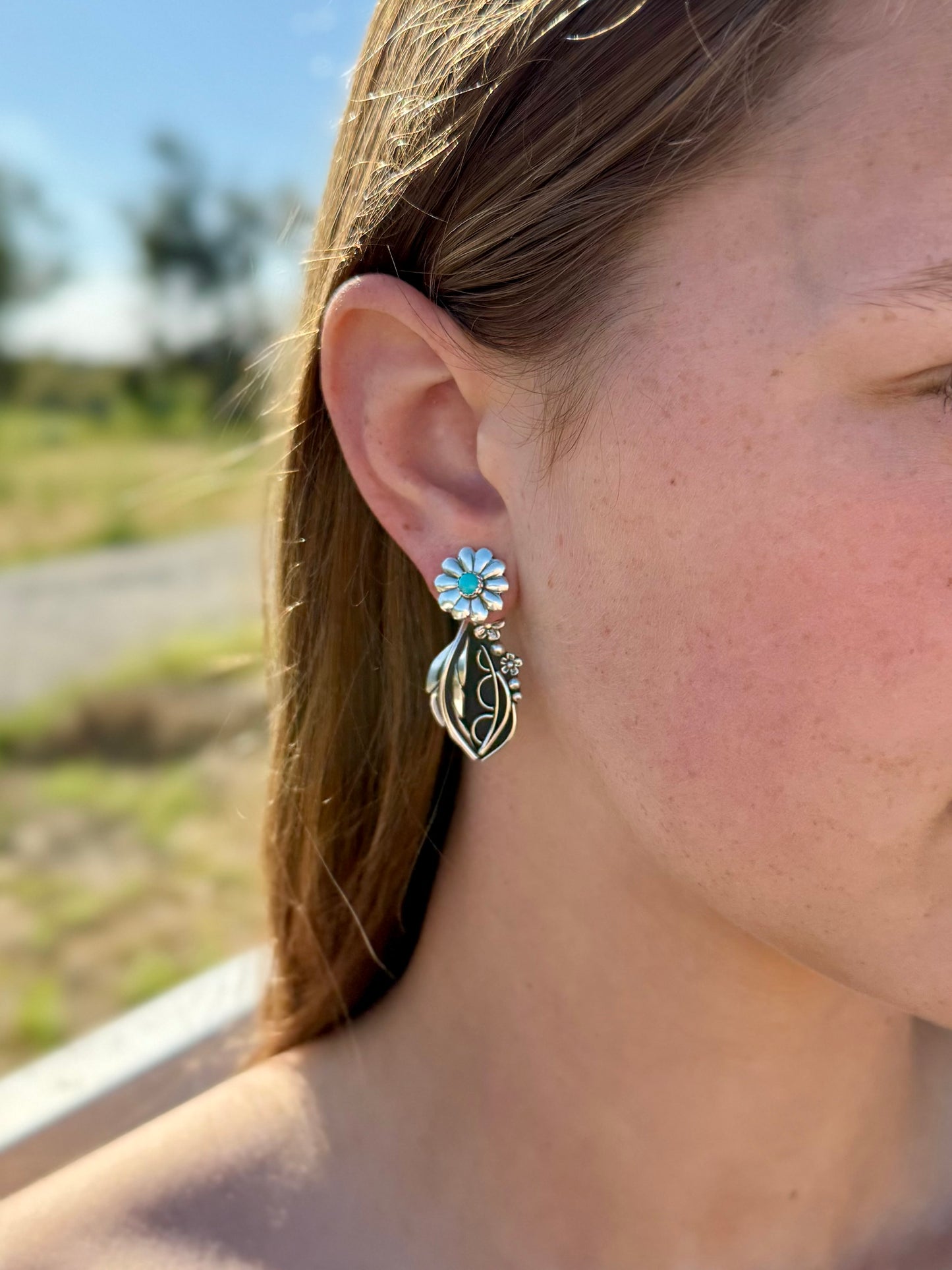 Kingman Turquoise Earring Jackets – Convertible Sterling Silver Earrings