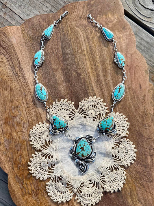 Custom Mine #8 Turquoise Bridal Lariat Back Piece – Ellen