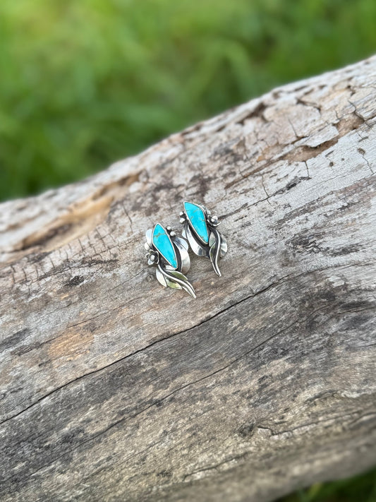 Close-up of Royston turquoise showing natural matrix and color variation