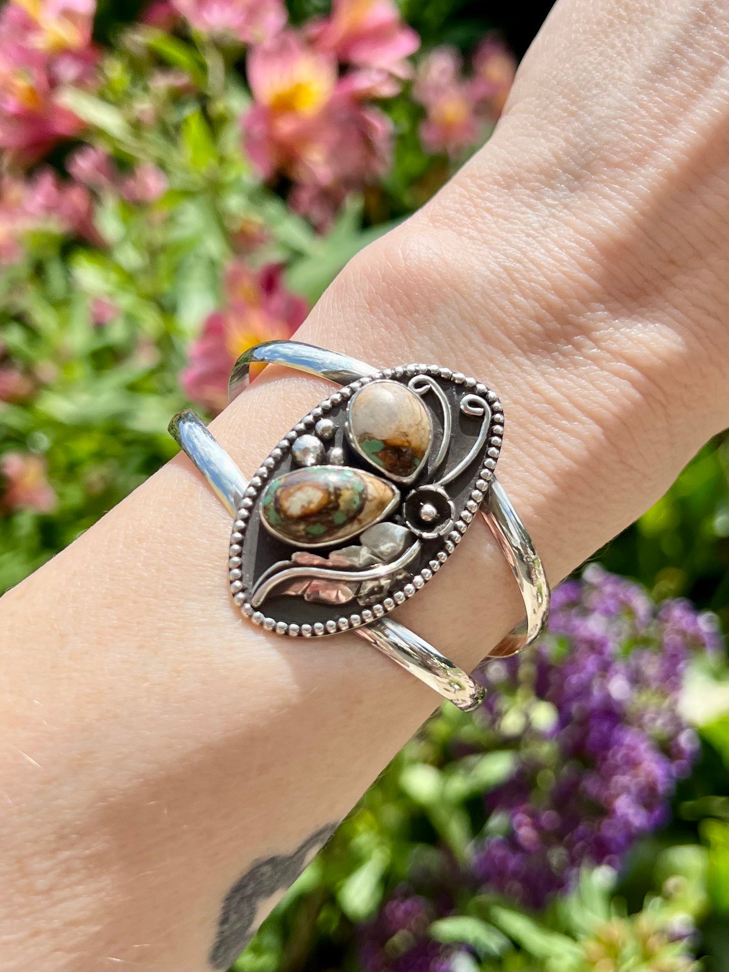 Royston Ribbon Turquoise Butterfly Cuff / Bangle
