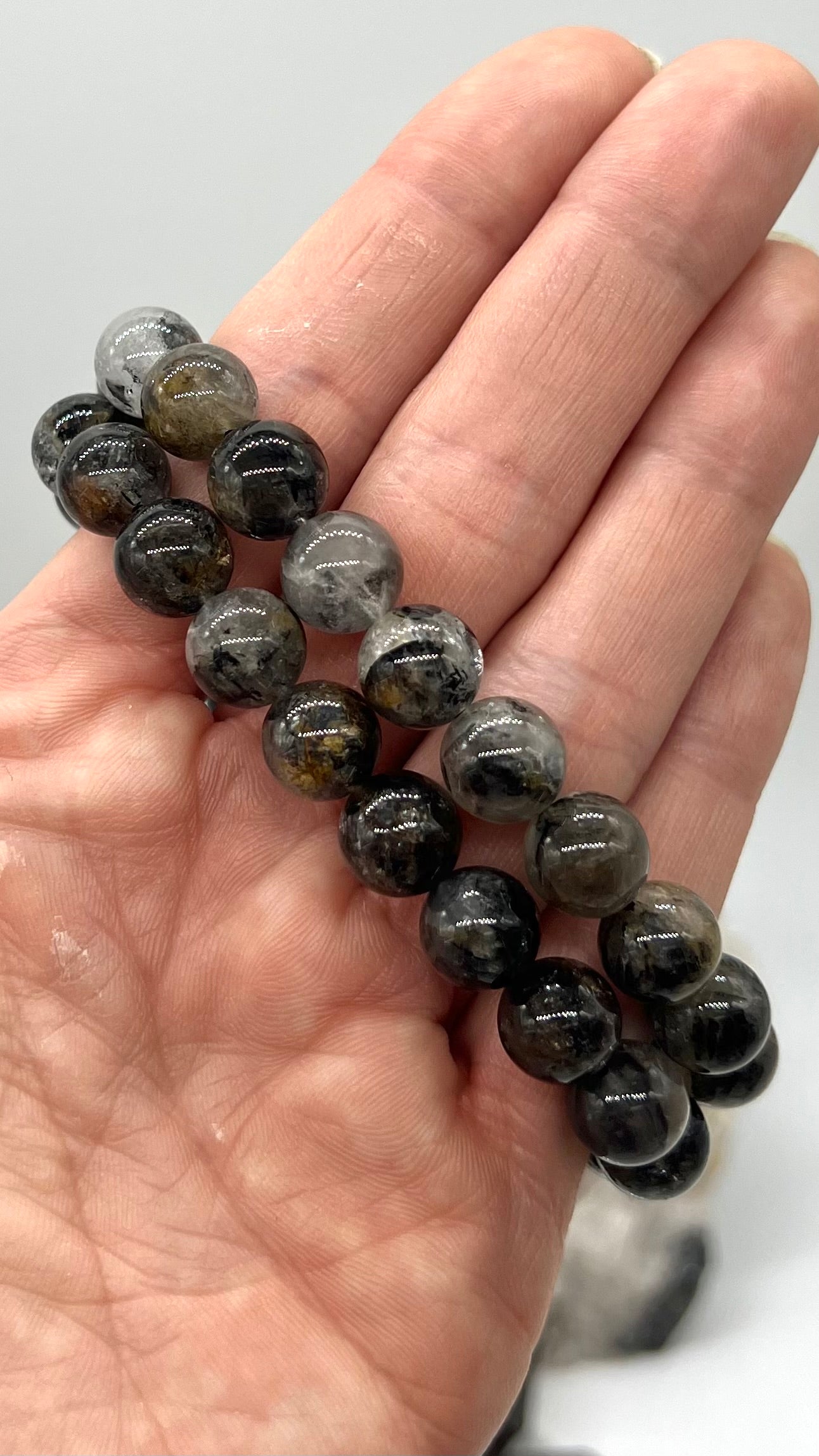 RARE Genuine Herkimer Diamond Bracelet - Clarity, Attunement, Dreams, Strength, Intuition, Healing