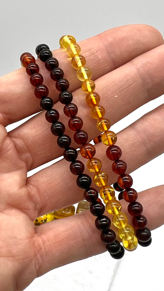 Ombre Amber Bracelet - Abundance, Creativity, Courage, Self Confidence