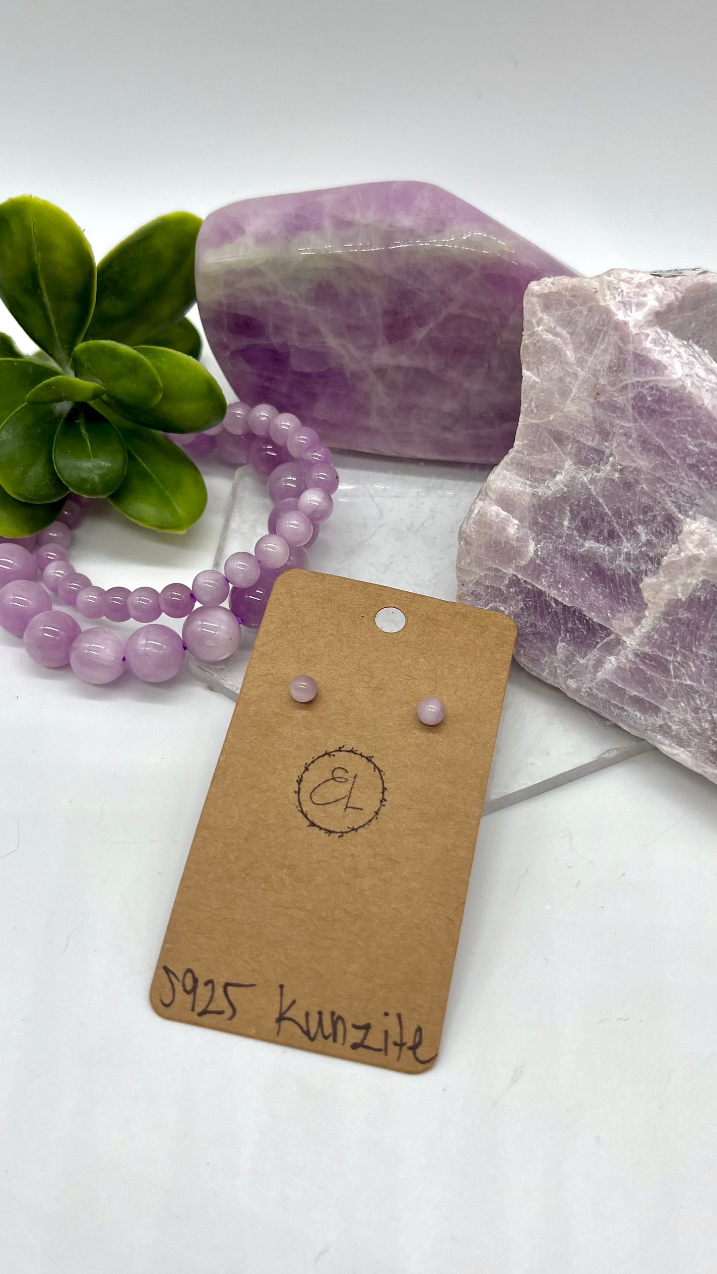 Kunzite Earrings - Love, Compassion, Alignment, Joy