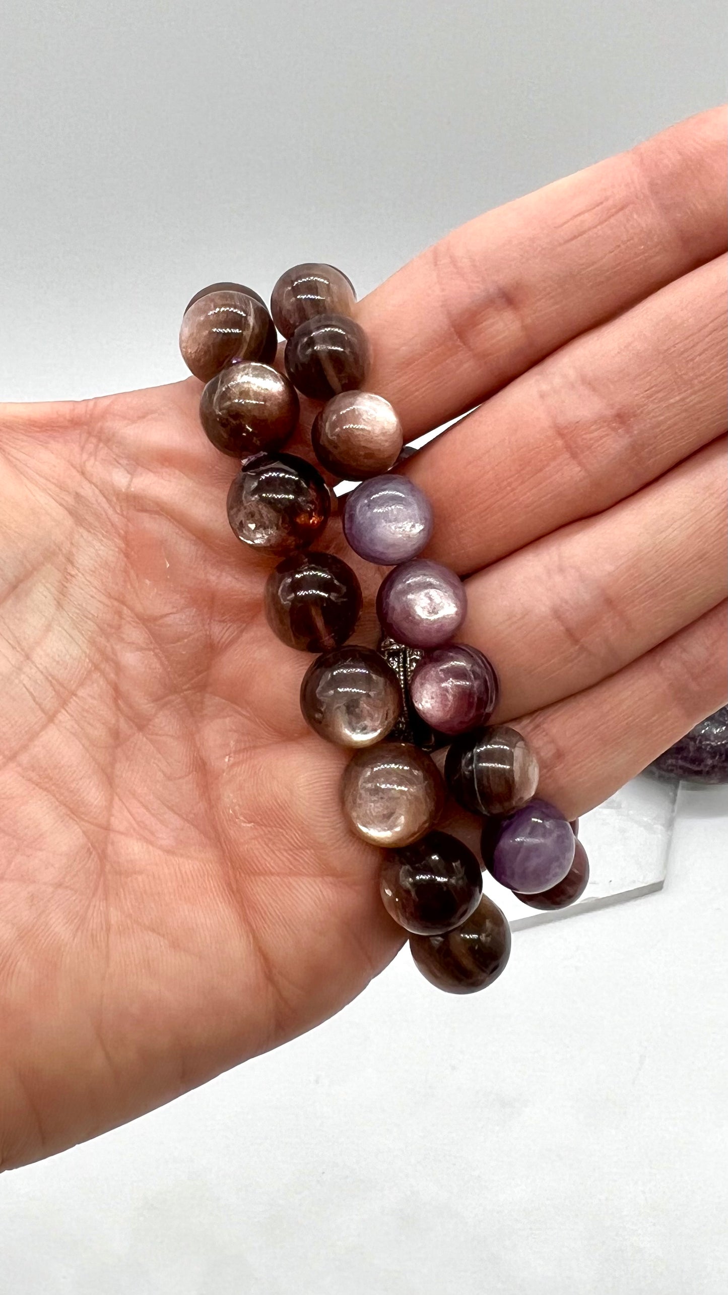 Lepidolite Bracelet - Stress Relief, Calming, Love, Anxiety, Joy, Balance