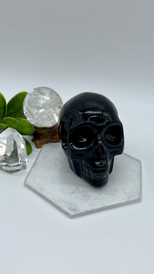 Black Obsidian Skull Large