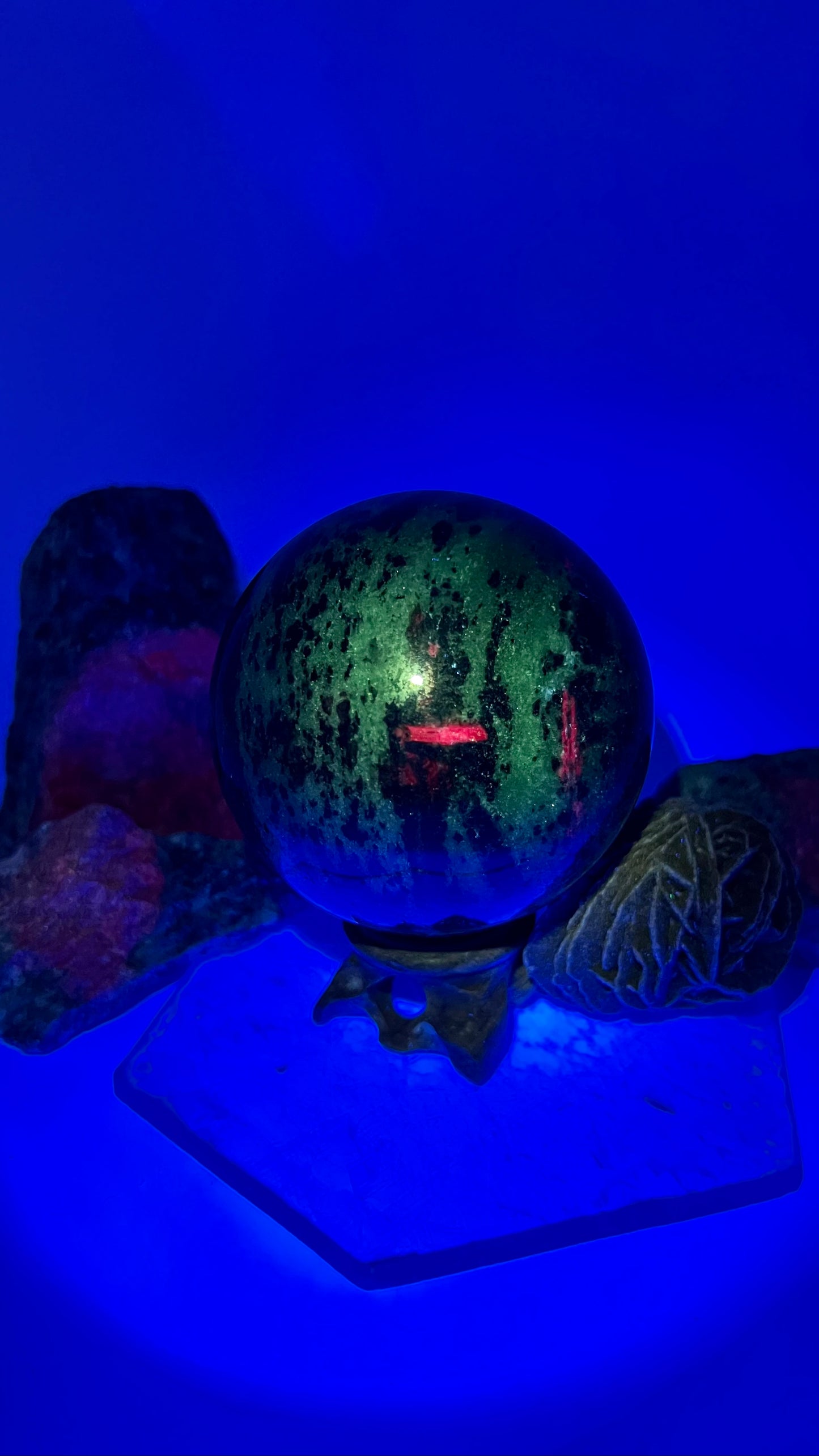 Ruby Zoisite Sphere Large