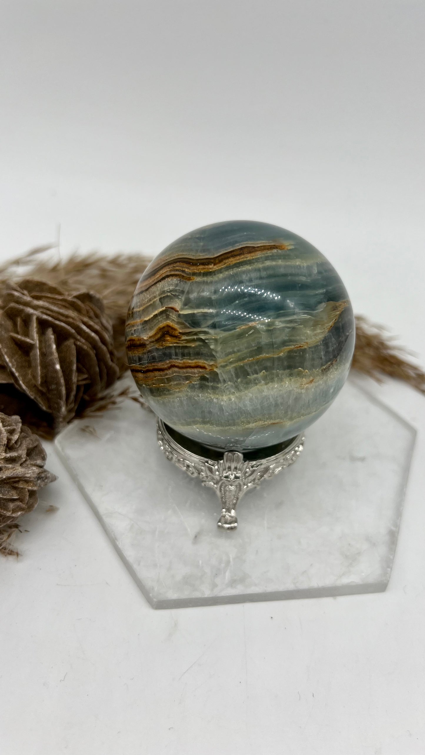 Blue Onyx Sphere