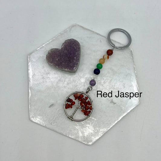 7 Chakra Tree of Life Keychains