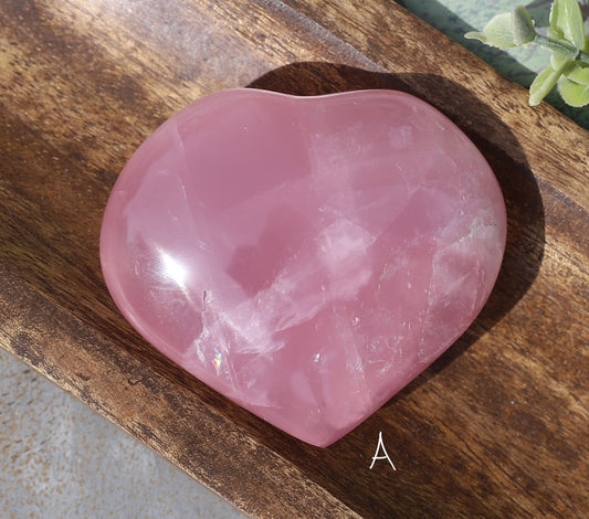 Rose Quartz Large Heart
