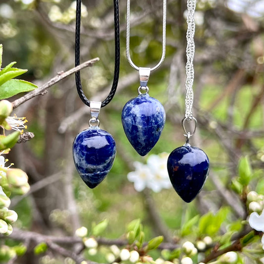 Sodalite Acorn Necklace