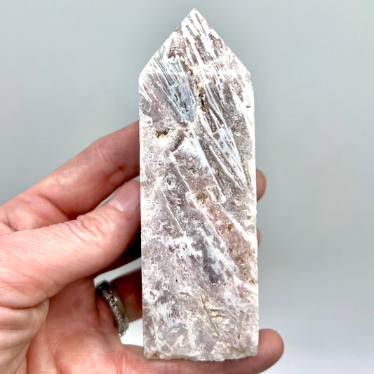 Pink Amethyst Agate Tower