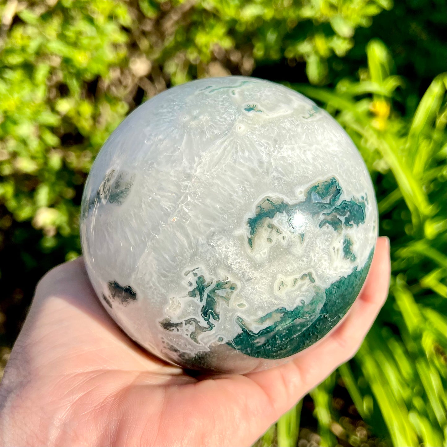 Moss Agate Sphere XL