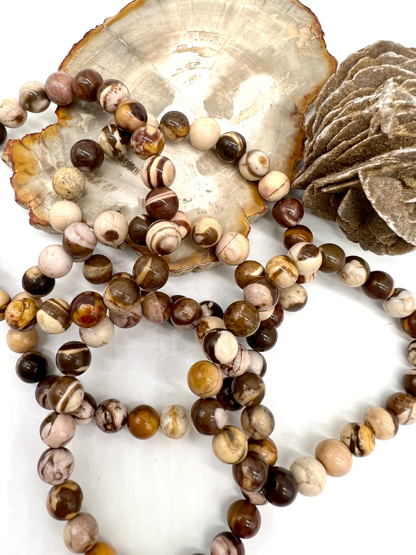 Australian Zebra Jasper Bracelet - Creativity, Courage, Dream Recall, Motivation, Balance, Protection