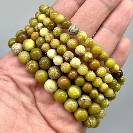 Yellow Opal Bracelet - Confidence, Clarity, Love, Anxiety, Trauma, Patience