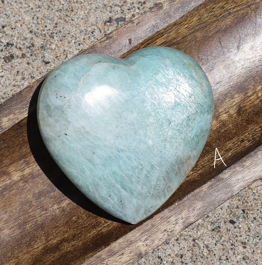 Amazonite Large Heart