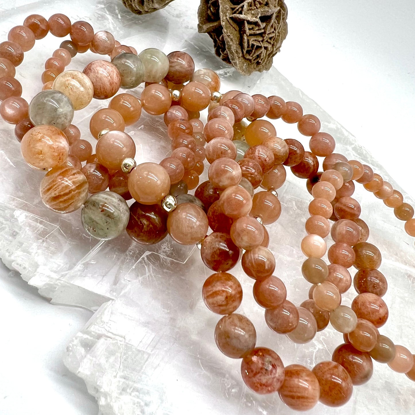 Sunstone / Arusha Bracelet - Joy, Releases Depression, Empowerment, strength, Protection