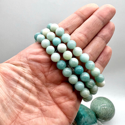 Amazonite Bracelet - Communication, Clarity, Trust, Luck, Success