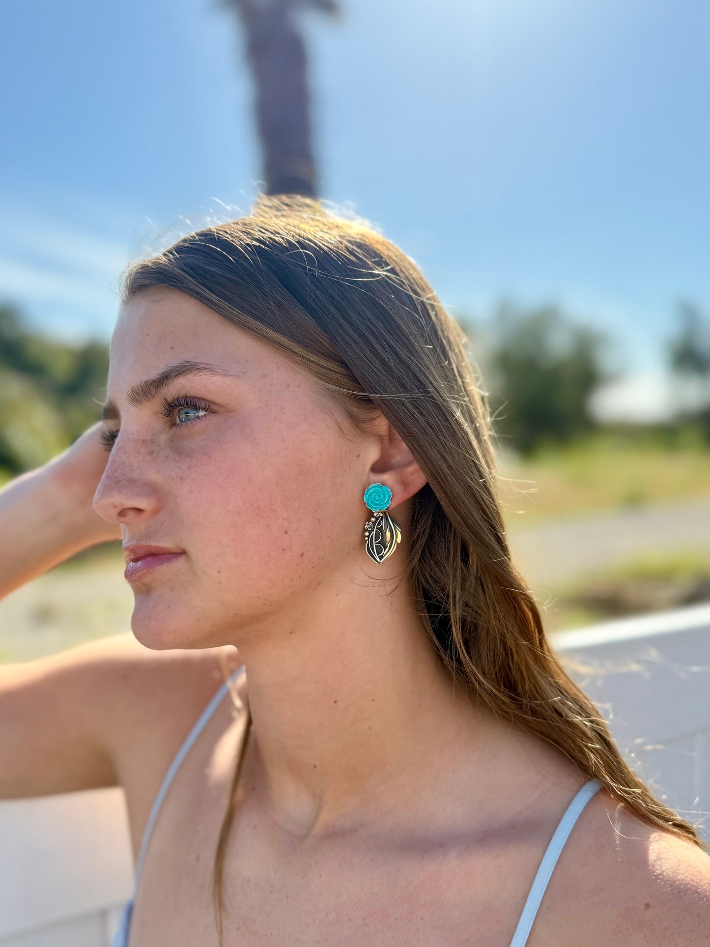 Kingman Turquoise Earring Jackets – Convertible Sterling Silver Earrings