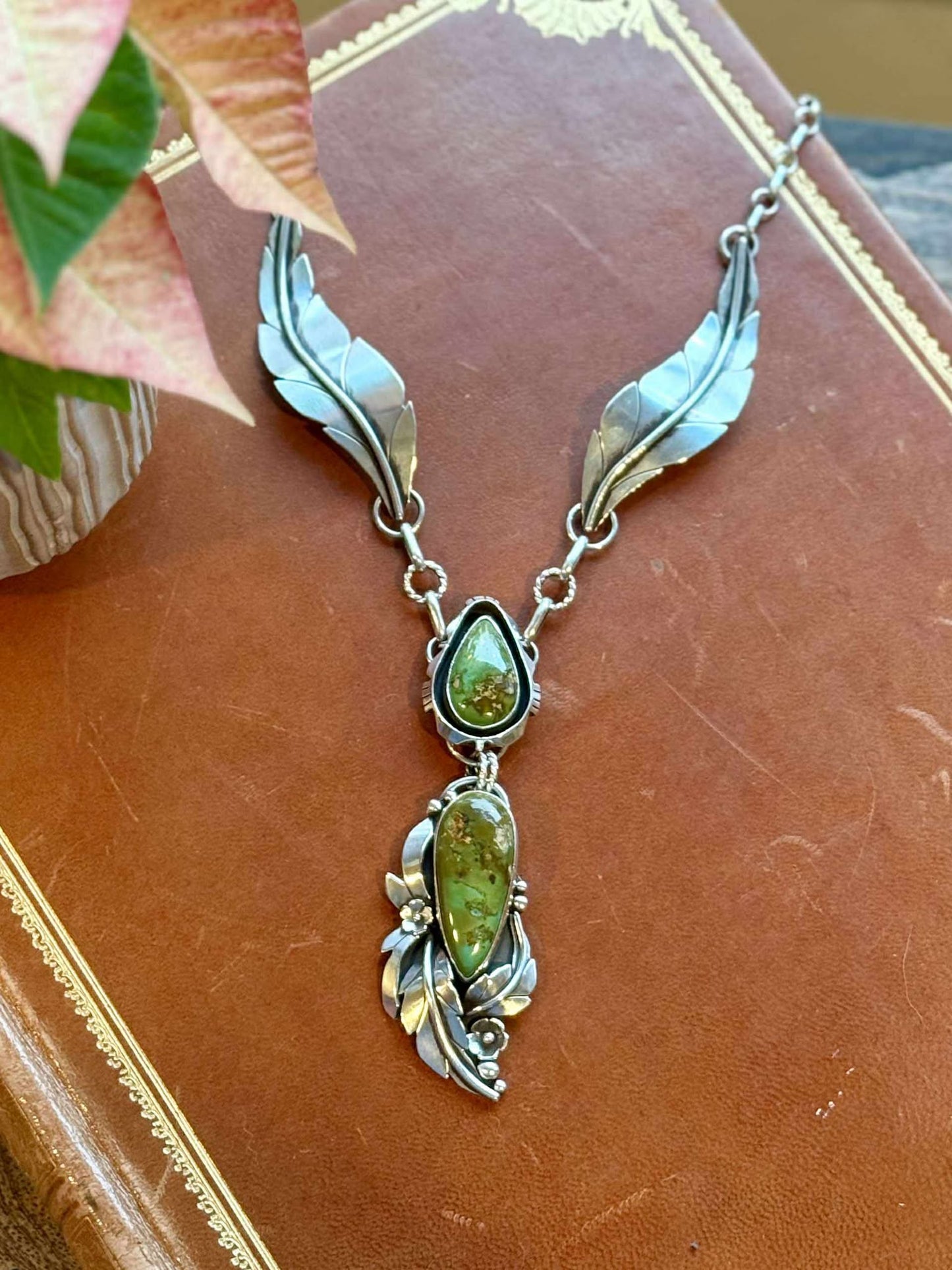Royston Green Turquoise boho necklace