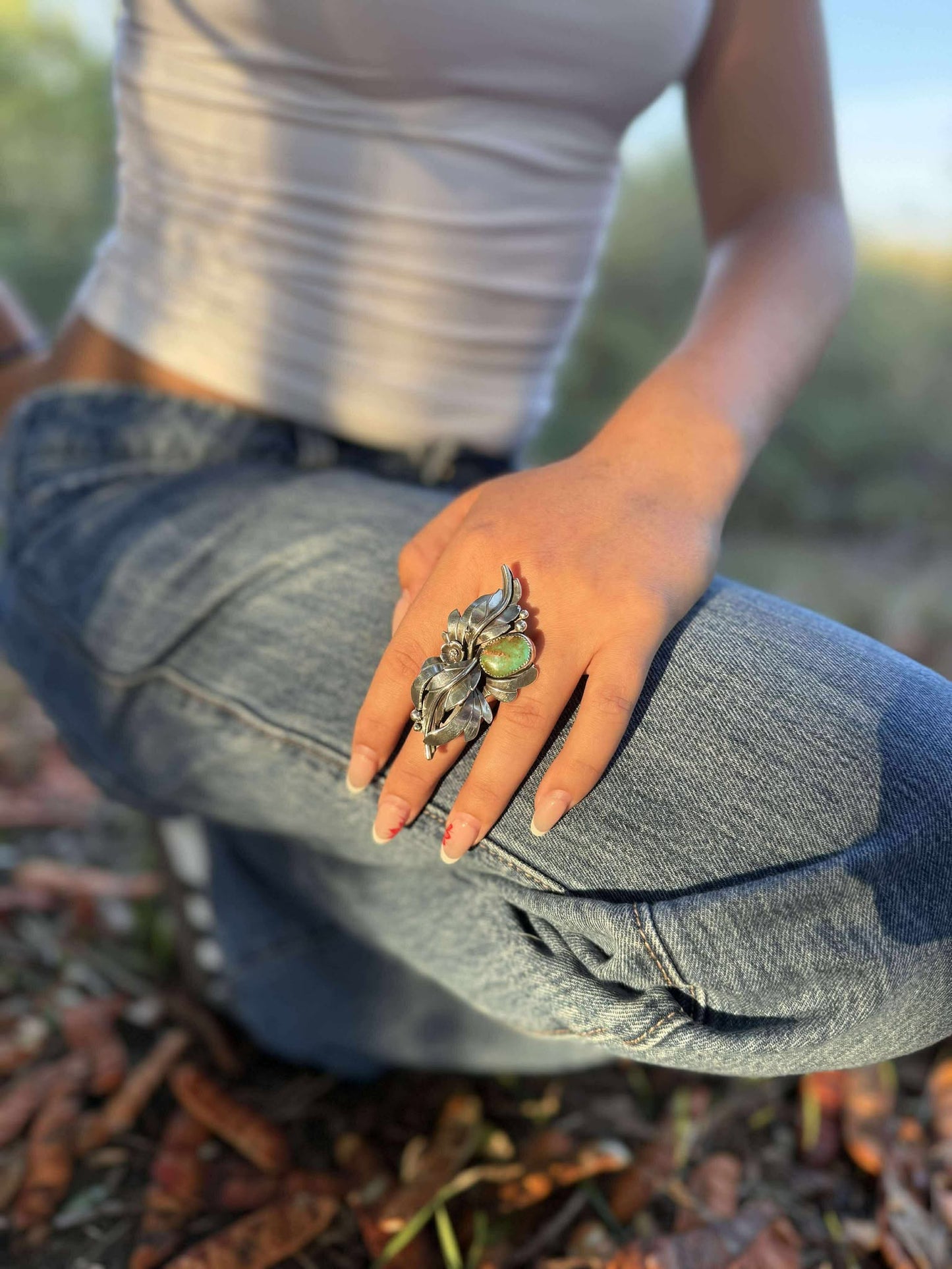 Royston Turquoise boho Ring