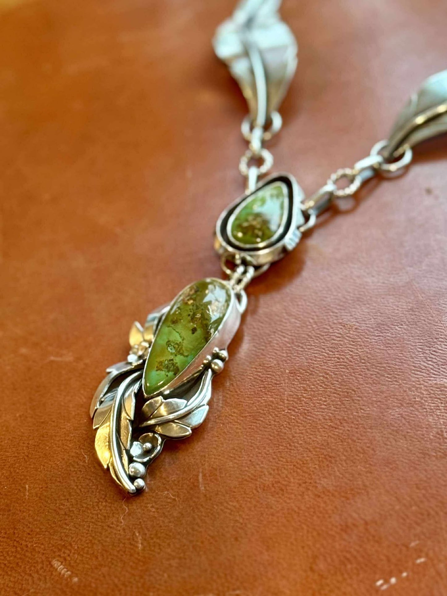 Royston Green Turquoise boho necklace