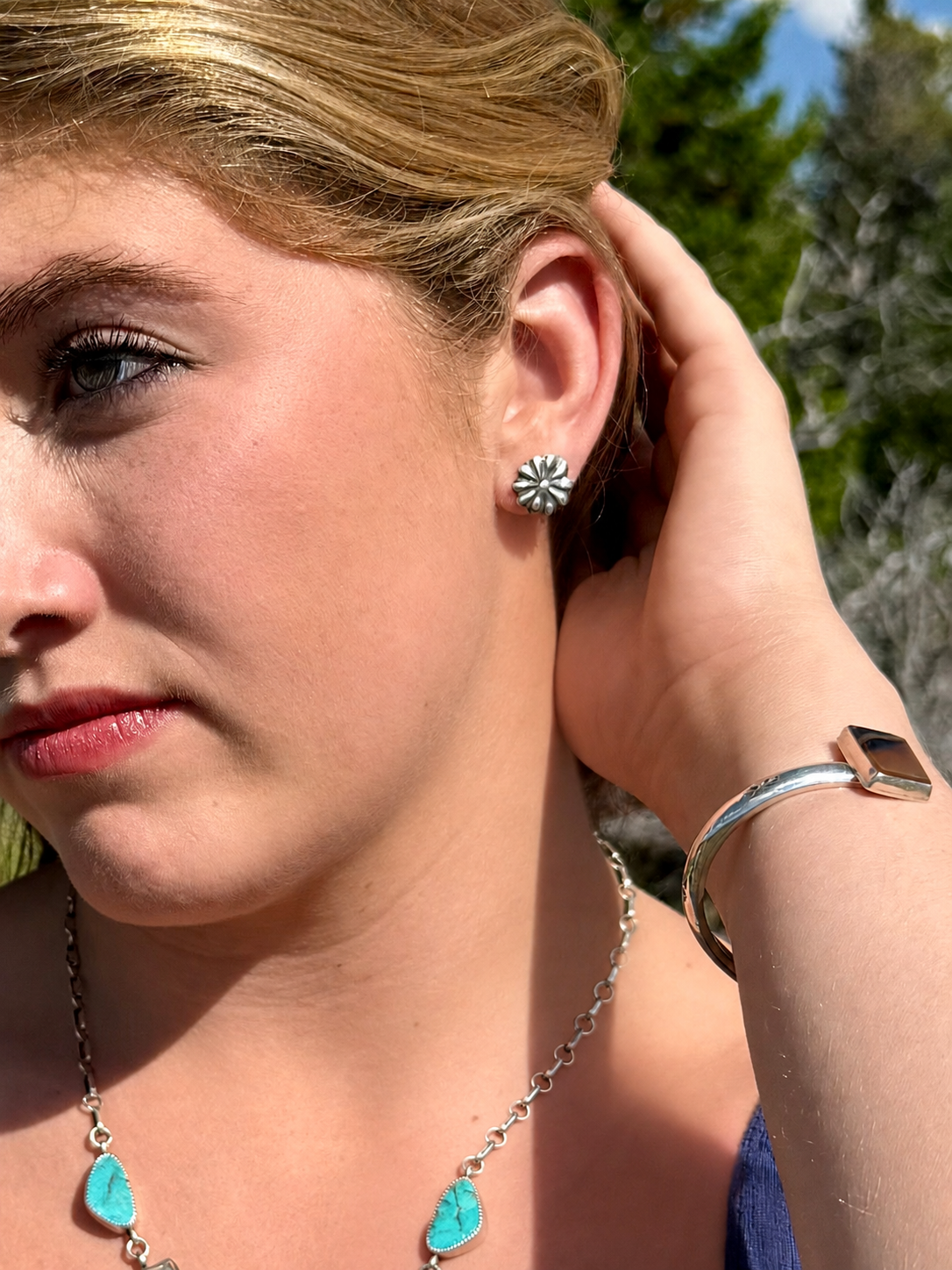 Montana Agate Concho Earring Jackets | Montana Collection