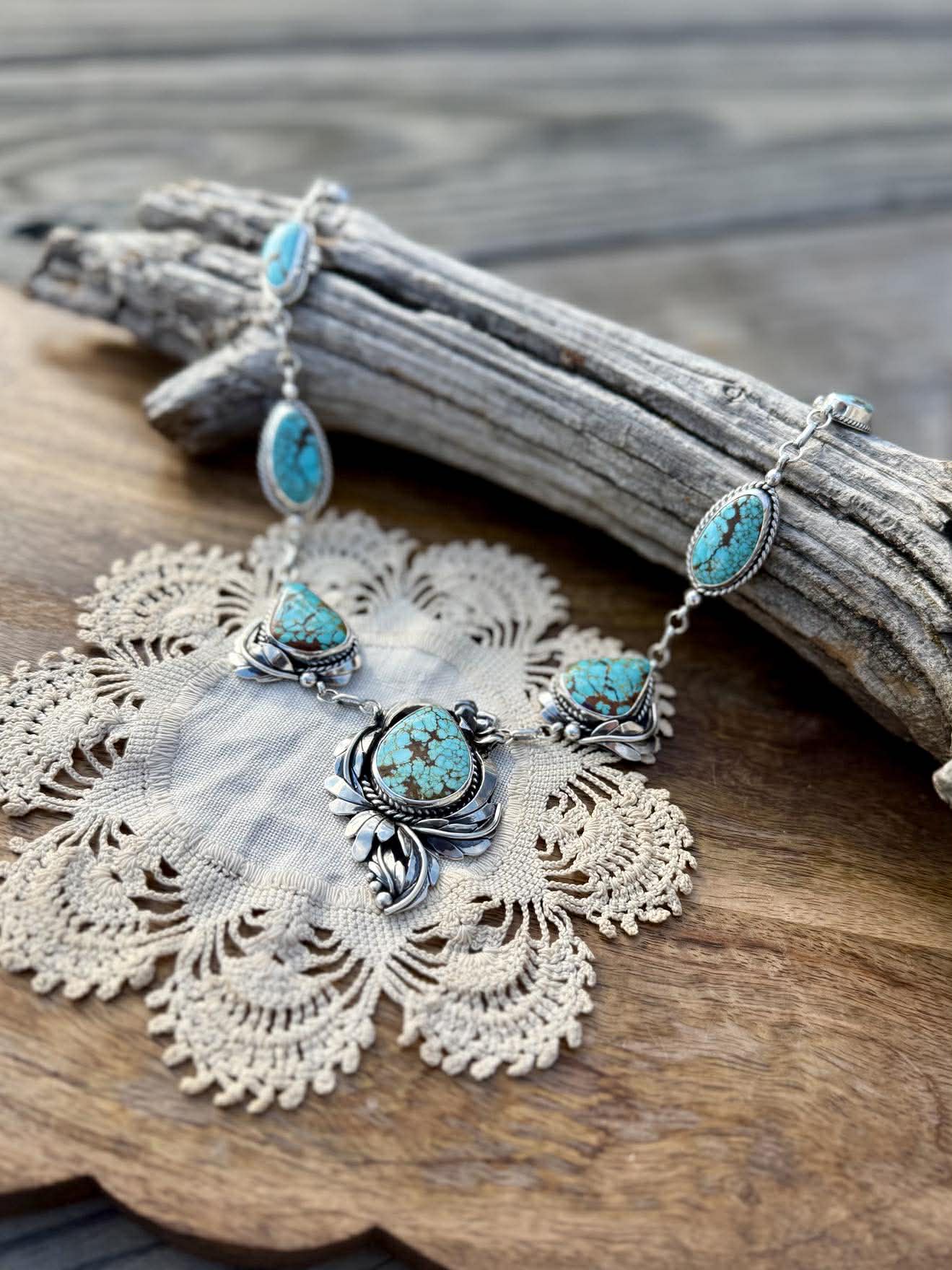 Custom Mine #8 Turquoise Bridal Lariat Back Piece – Ellen