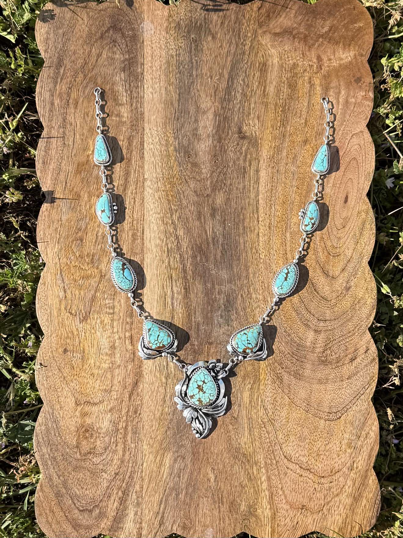 Custom Mine #8 Turquoise Bridal Lariat Back Piece – Ellen
