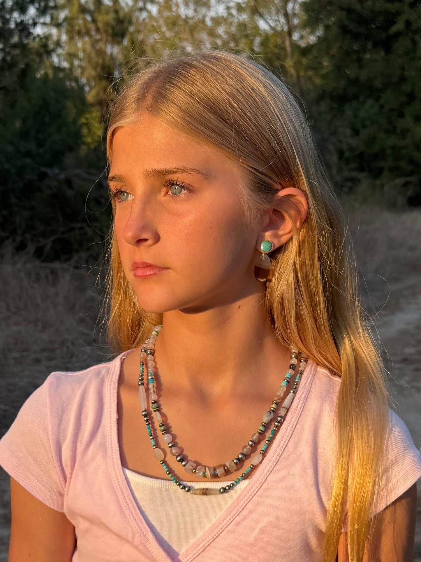 Montana Agate & Kingman Turquoise Earring Jackets | Montana Collection