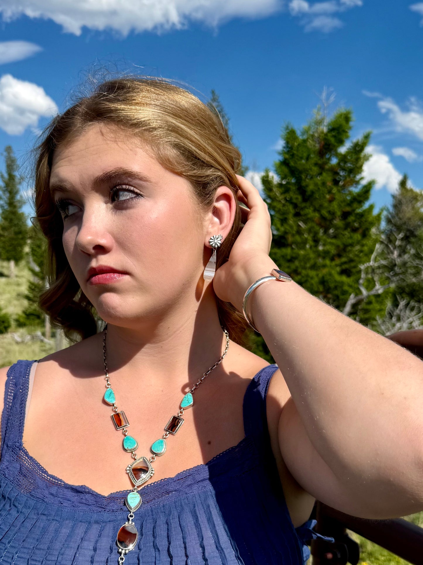 Montana Agate Concho Earring Jackets | Montana Collection