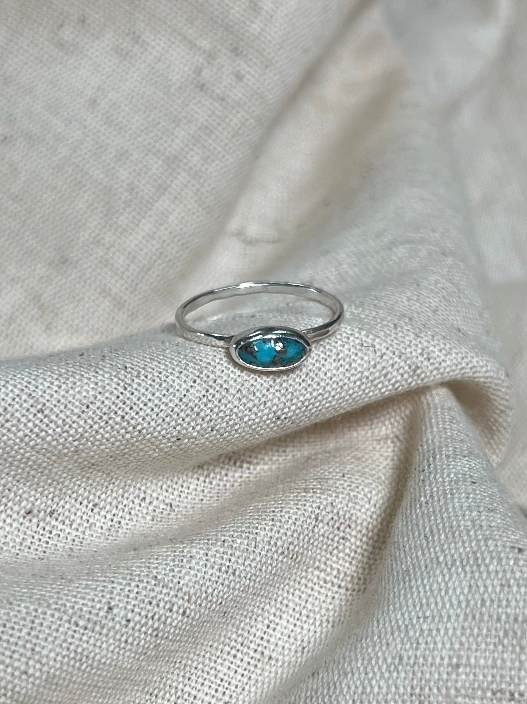 Rare Morenci Turquoise Sterling Silver Ring