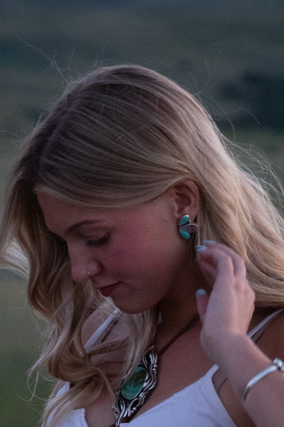 Montana Agate & Kingman Turquoise Sterling Silver Earrings | Montana Collection