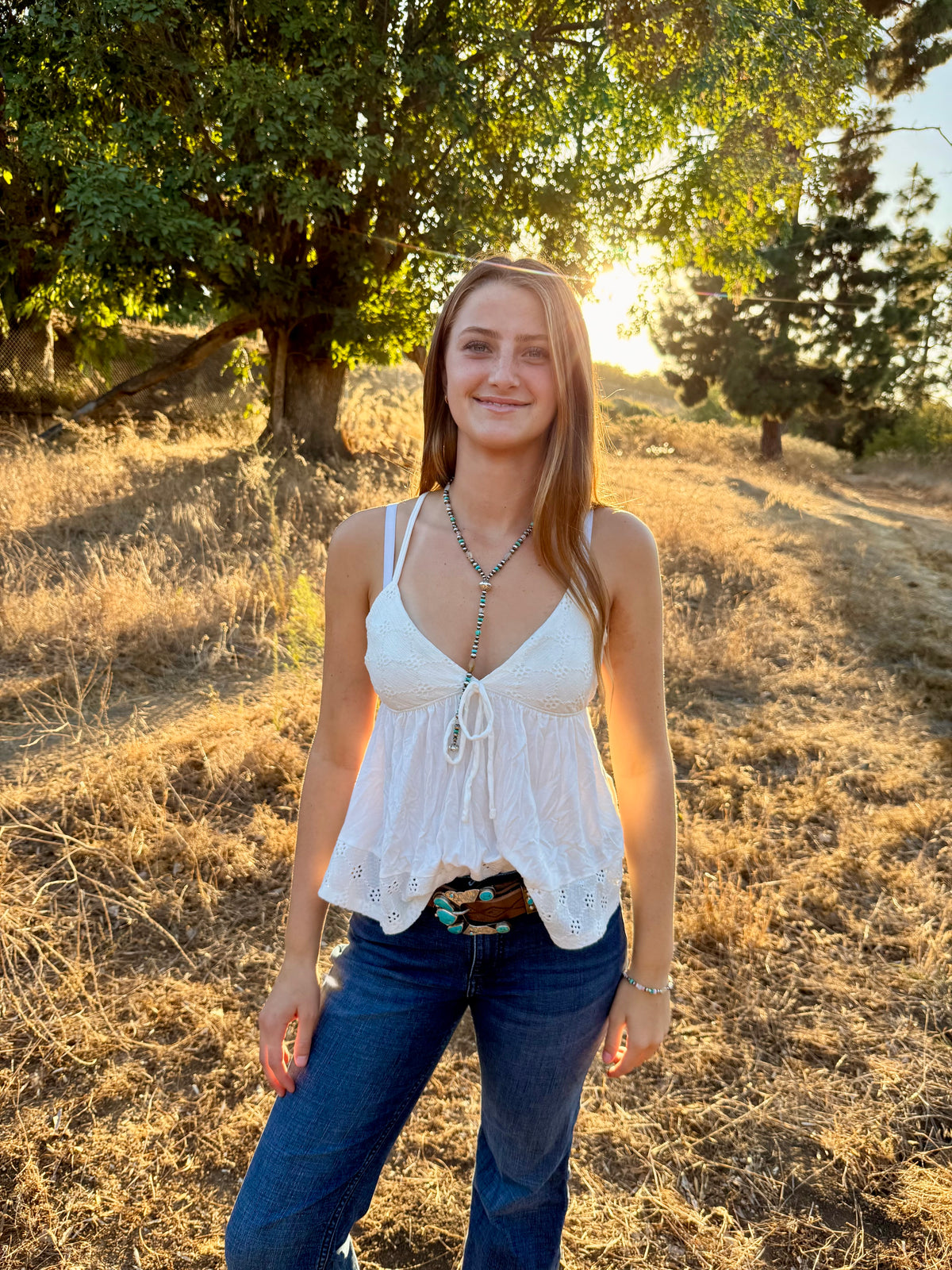 Hand Engraved Kingman Turquoise Belt Buckle & Keeper | Montana Collection