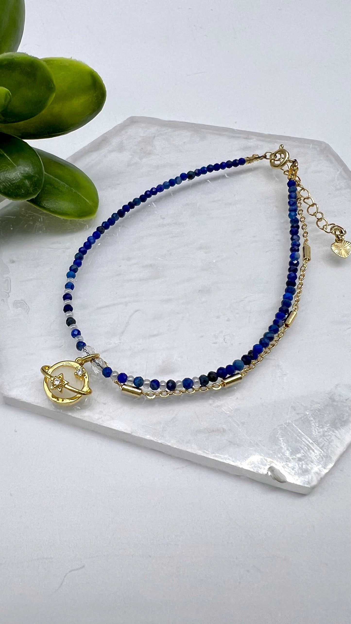 Lapis Lazuli Planet Anklet