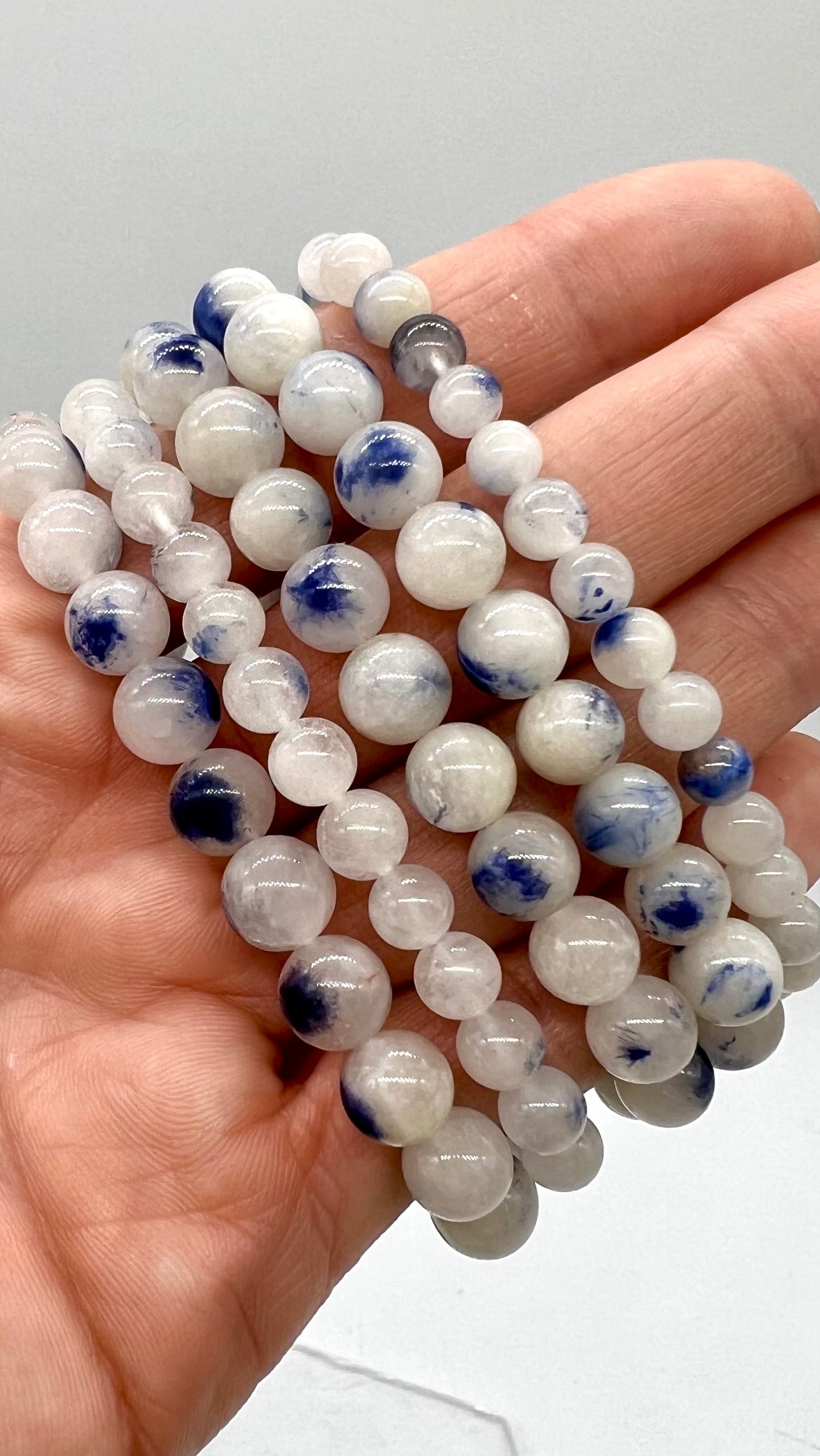 Rare Dumortierite Bracelet - Calm, Relaxation, Harmony, Confidence, Memory enhancement