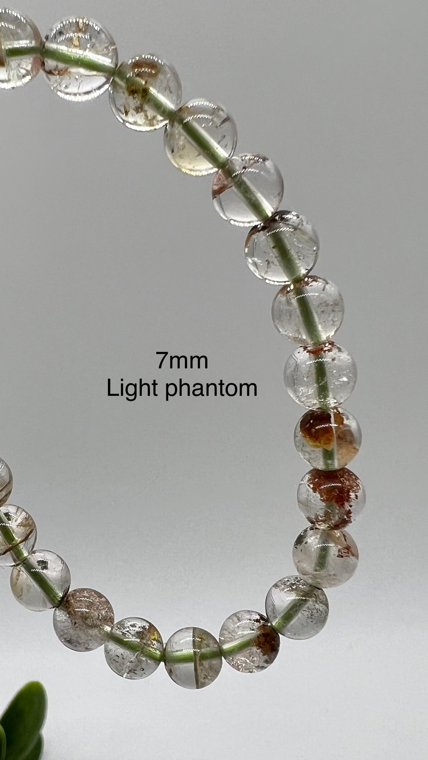 HQ Lodalite layered Garden Quartz Phantom Bracelet - Cleansing, Healing, Energy, Focus, Balance