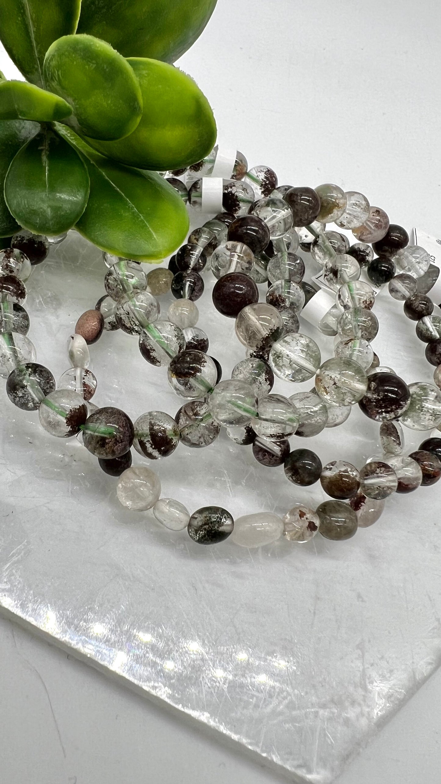 Phantom Garden Quartz Bracelet - Cleansing, Healing, Energy, Focus, Balance