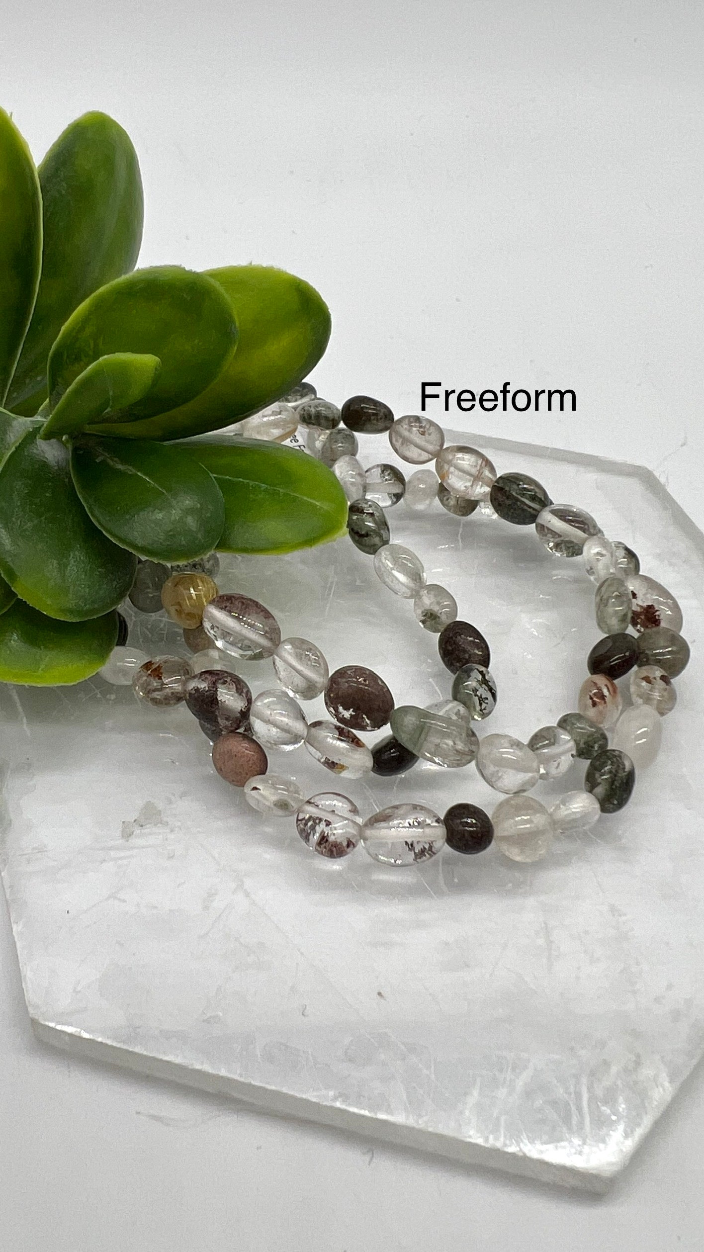 Phantom Garden Quartz Bracelet - Cleansing, Healing, Energy, Focus, Balance