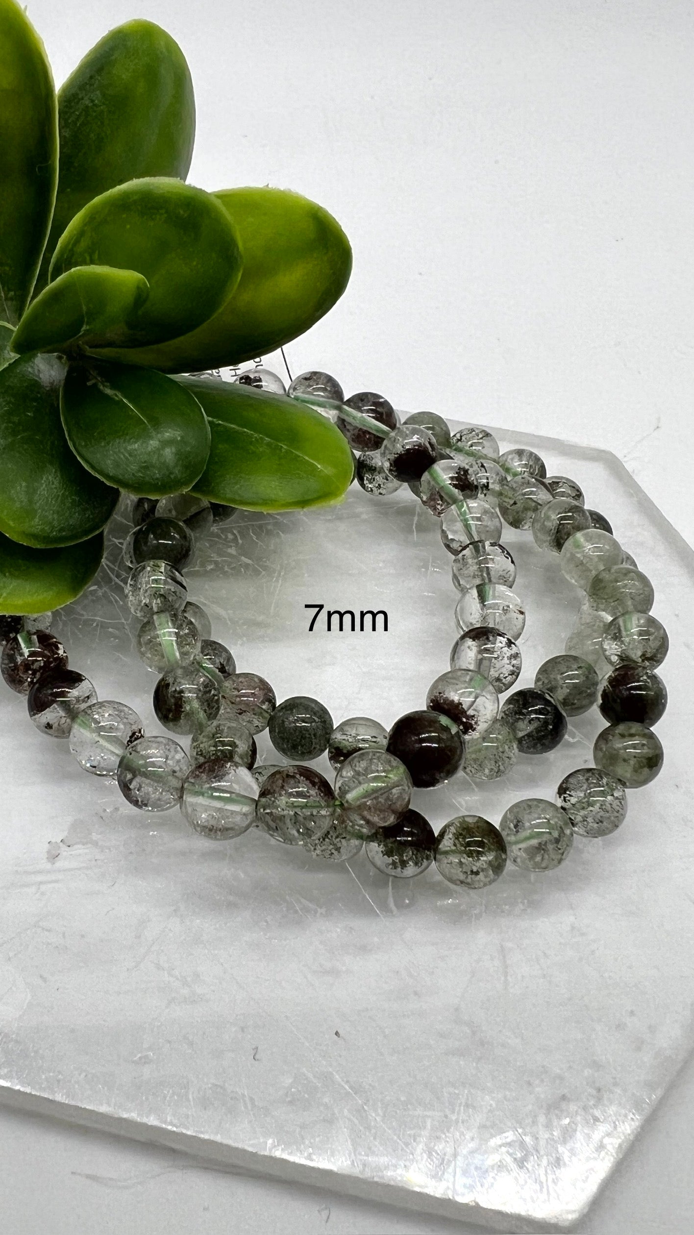 Phantom Garden Quartz Bracelet - Cleansing, Healing, Energy, Focus, Balance