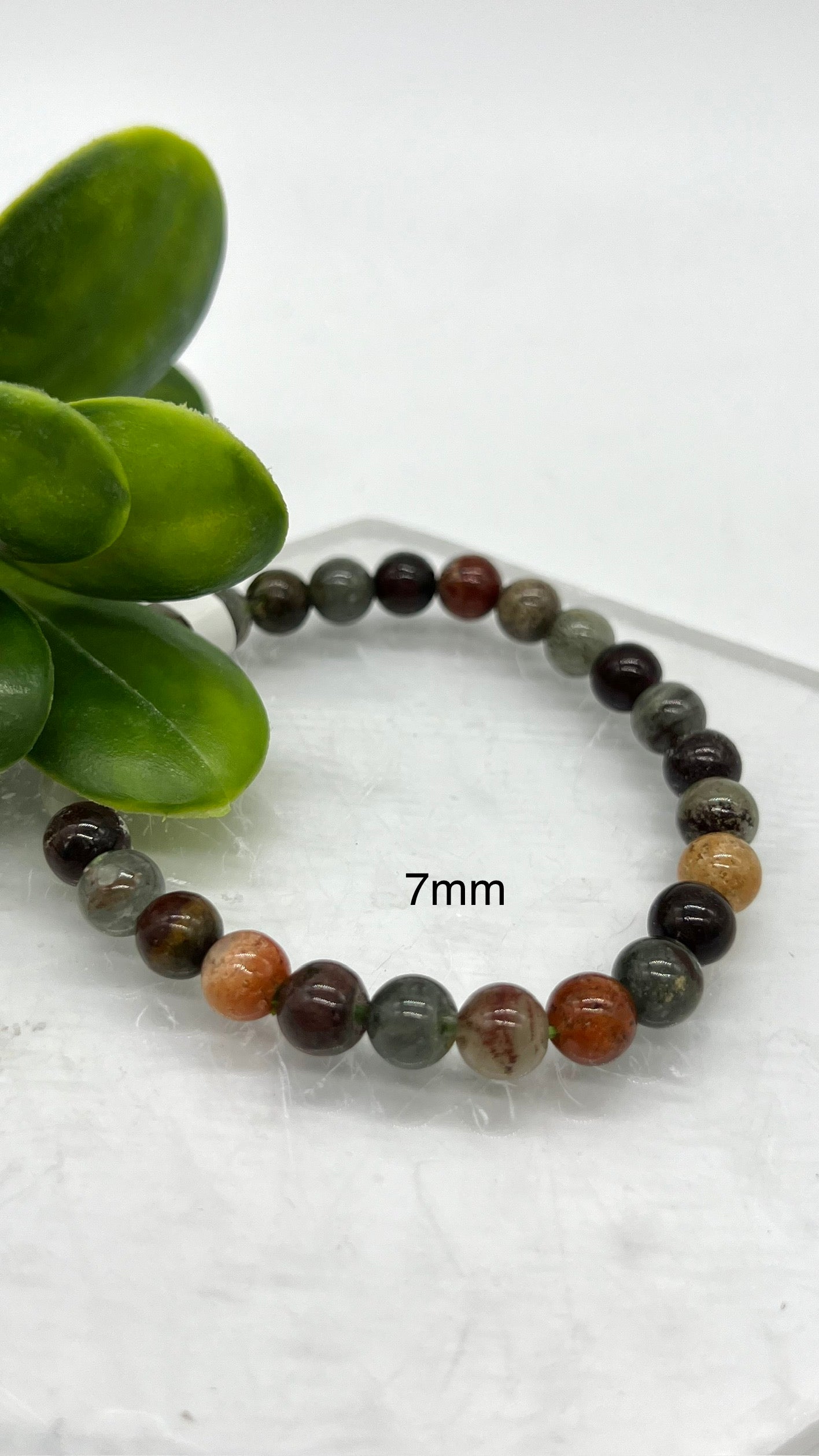 4 Seasons HQ Lodalite layered Garden Quartz Phantom Bracelet - Cleansing, Healing, Energy, Focus, Balance