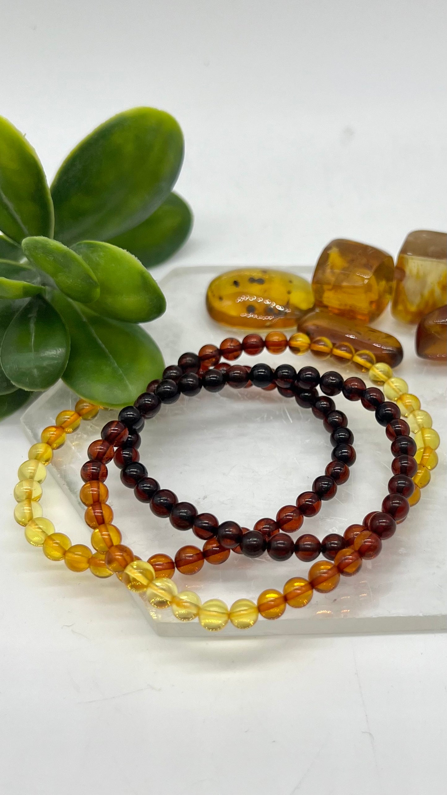 Ombre Amber Bracelet - Abundance, Creativity, Courage, Self Confidence