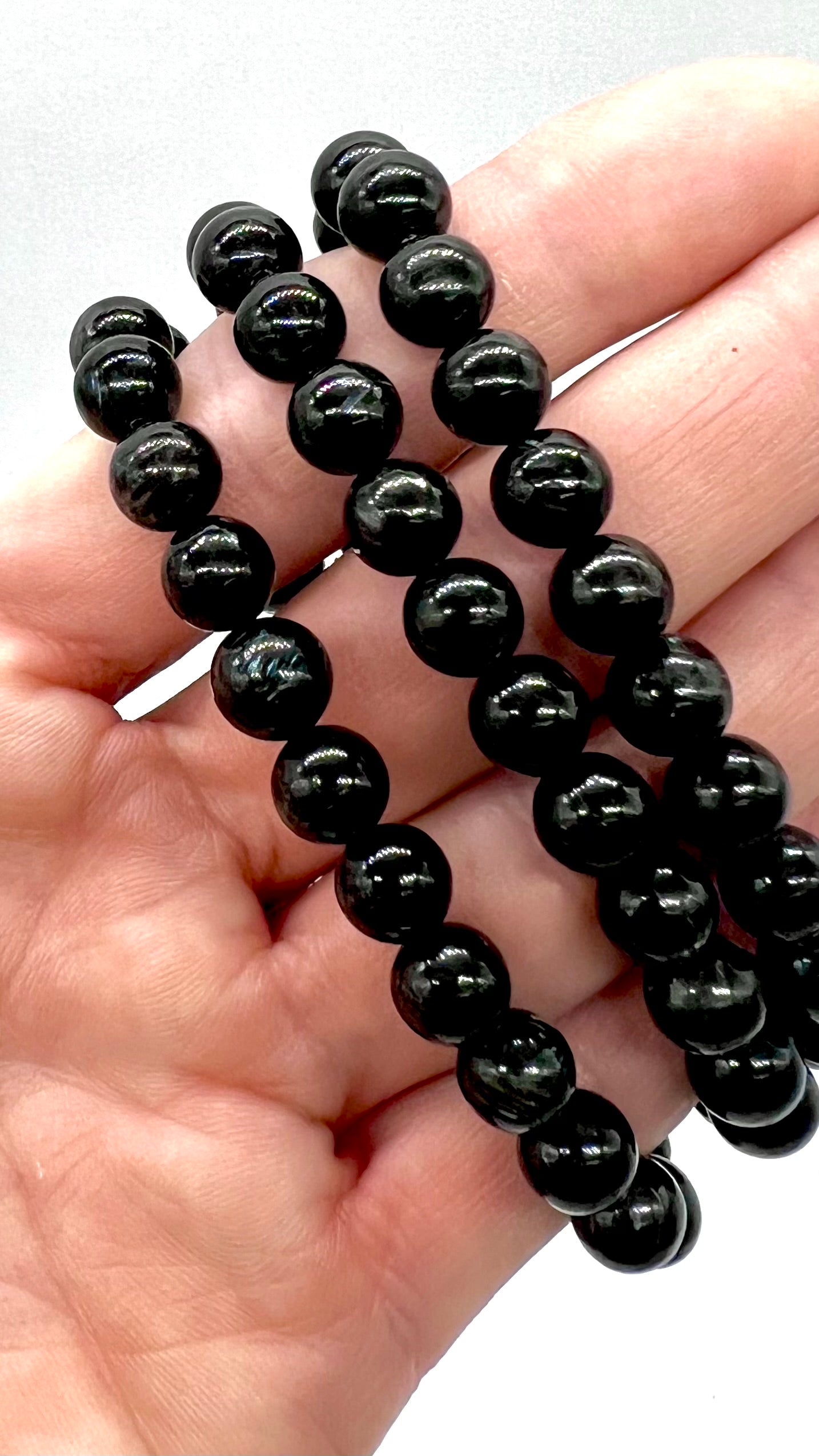 Astrophyllite Garnet Bracelet - Strength, Confidence, Positivity, Focus, Grounding, Protection