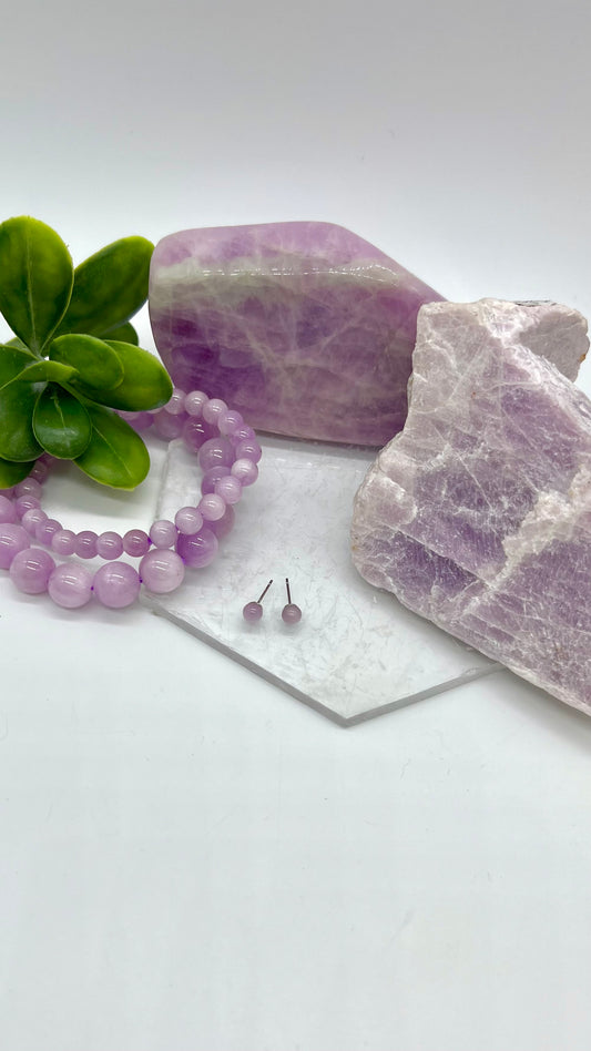 Kunzite Earrings - Love, Compassion, Alignment, Joy