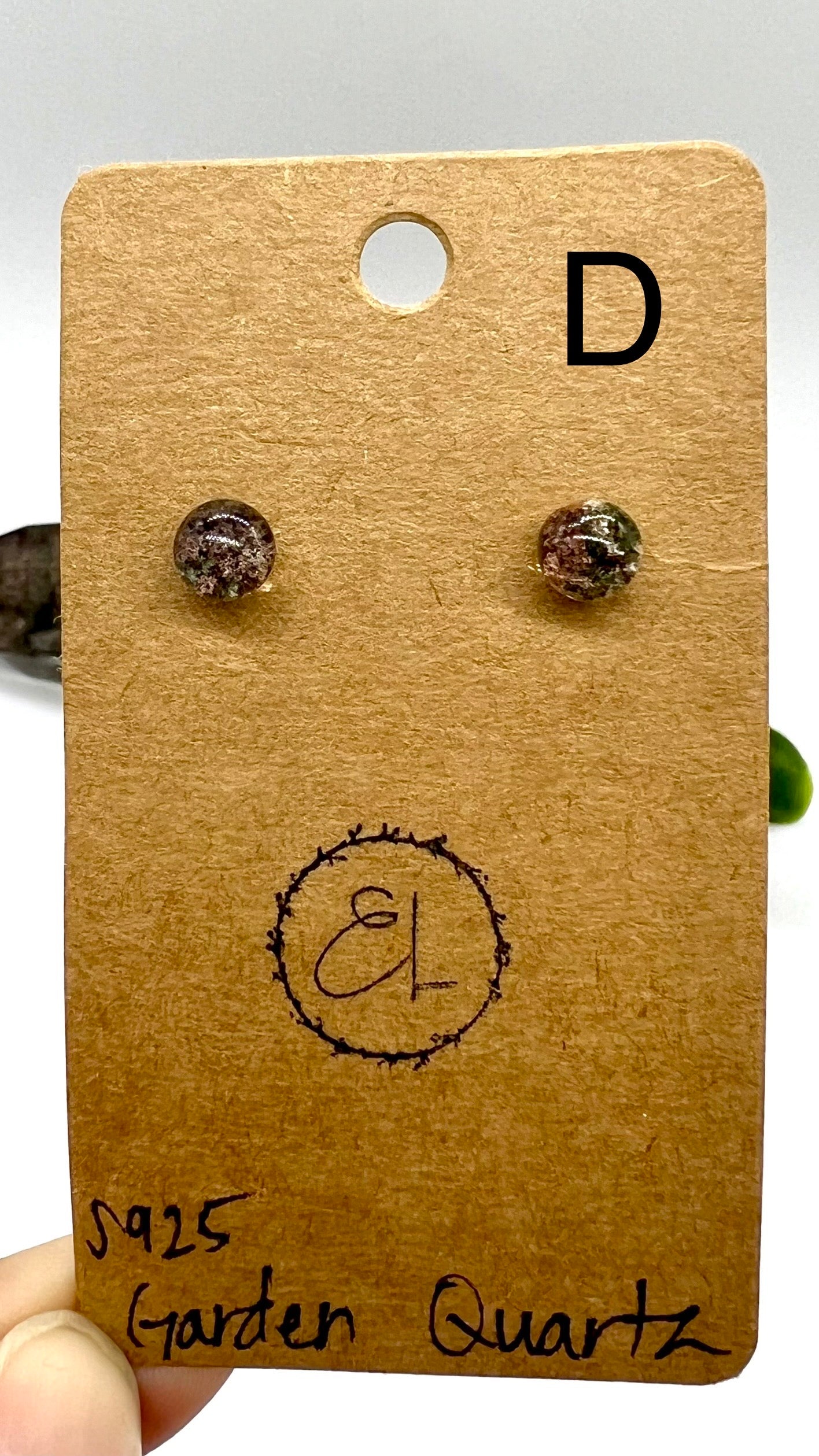 HQ Garden Quartz Earrings - Cleansing, Healing, Energy, Focus, Balance