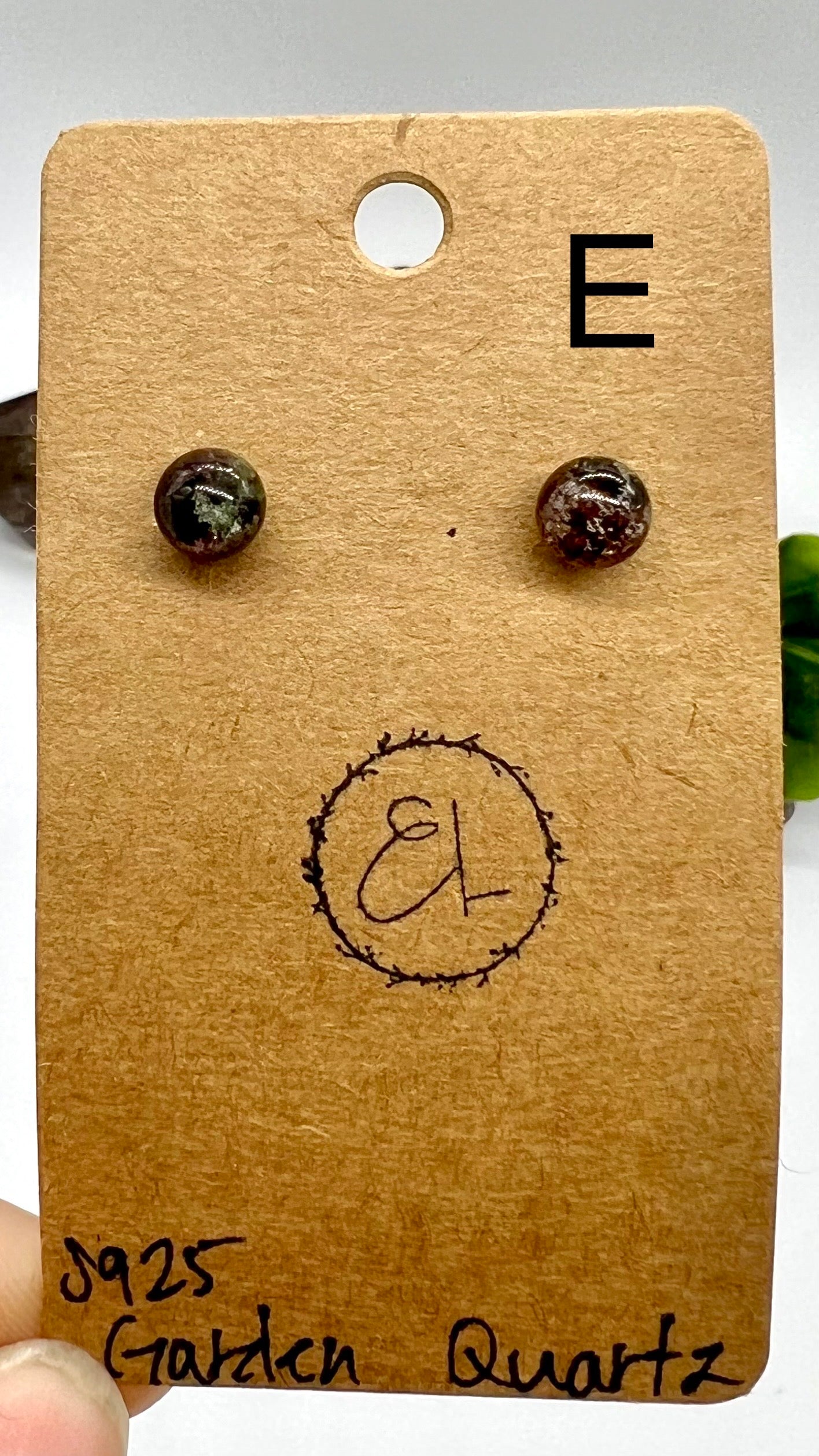 HQ Garden Quartz Earrings - Cleansing, Healing, Energy, Focus, Balance