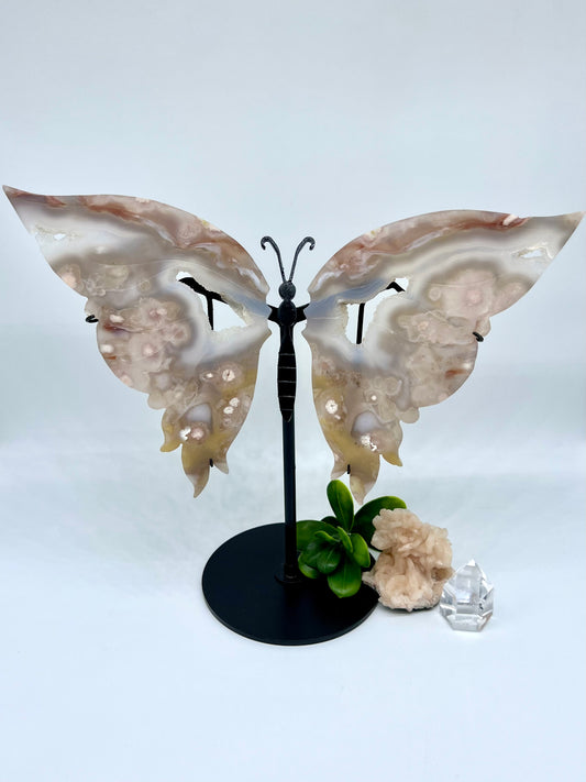 Flower Agate Butterfly
