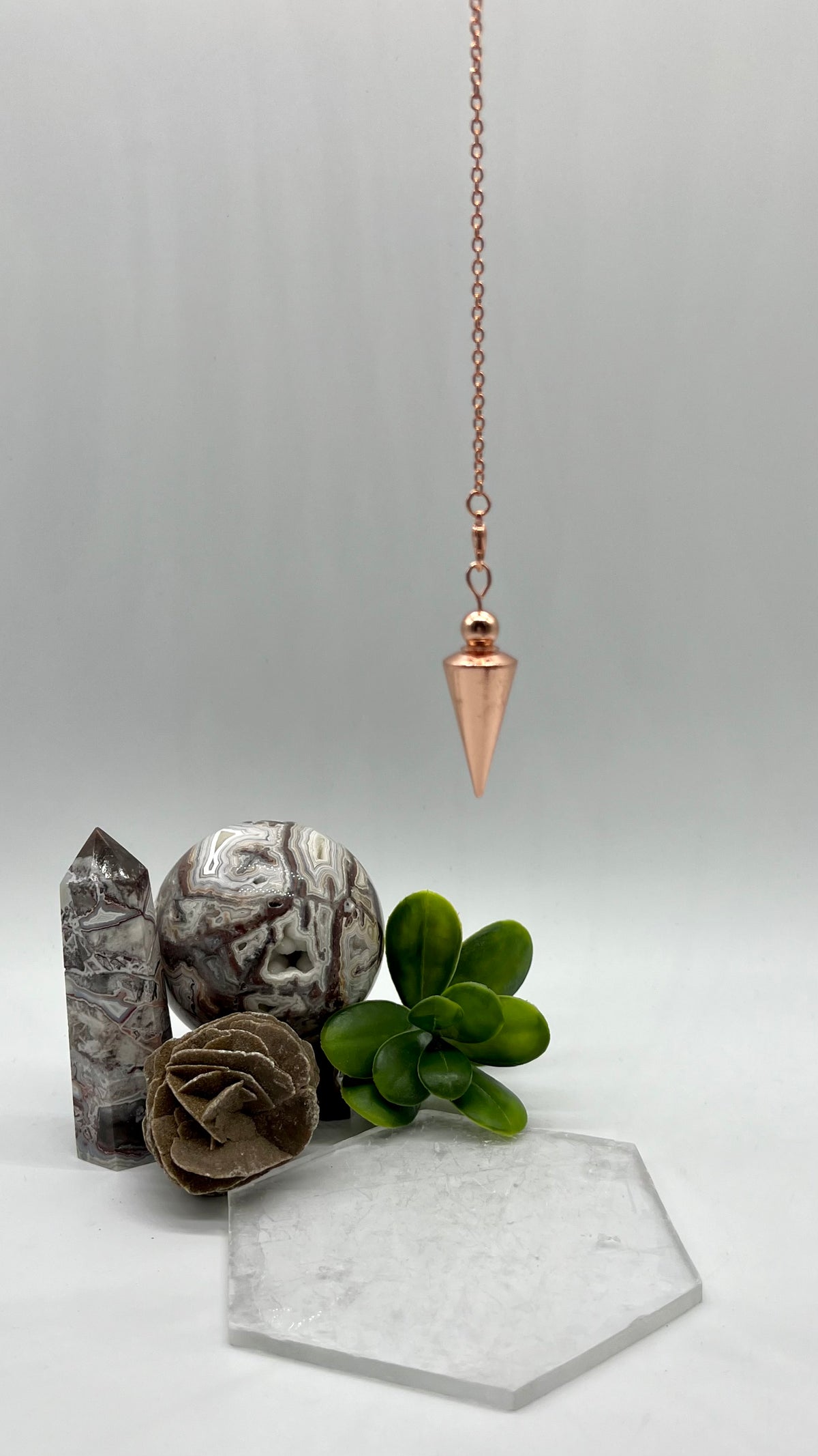 Rose Pendulum Rose Gold Pendulum – Donnalee Shewmake Silver