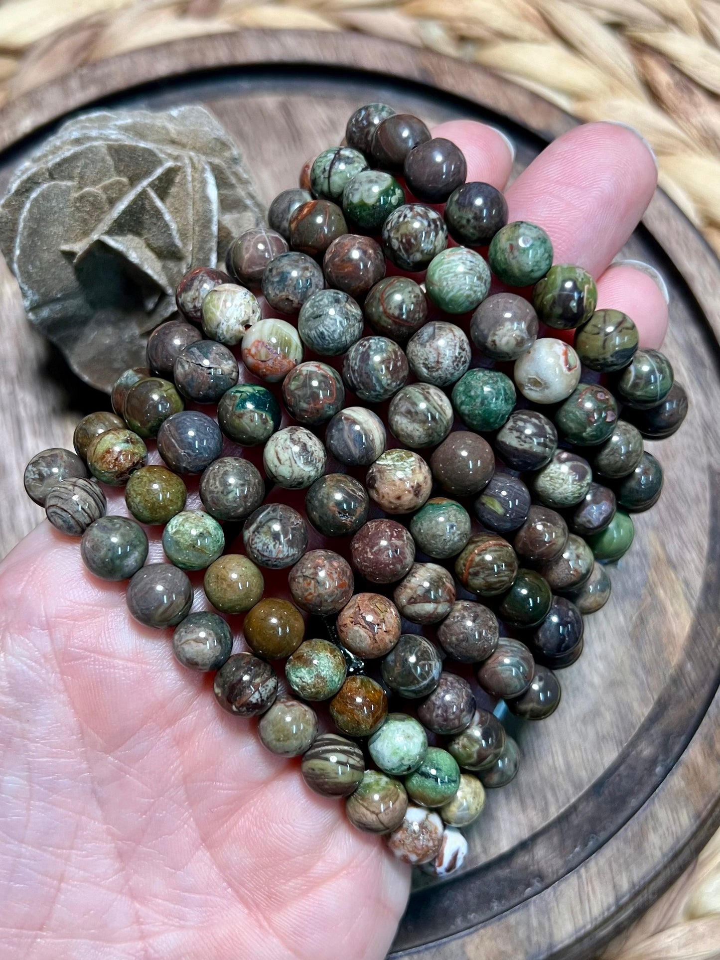 Money Agate Bracelet - Money, Good Fortune, Self Acceptance, Prosperity, Courage