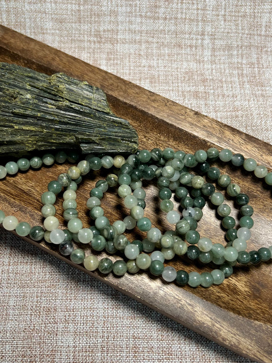 Green Tourmaline Bracelet - Joy, Grounding, Trust, Soothing, Compassion