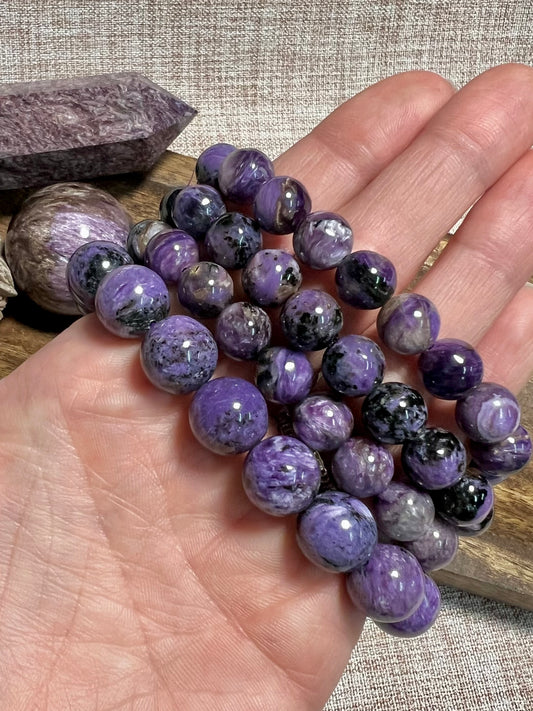 Charoite Bracelet - Intuition, Trust, Stress Relief, Calming